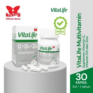 Vitalife Multivitamin Vitamin C + D3 + Zinc