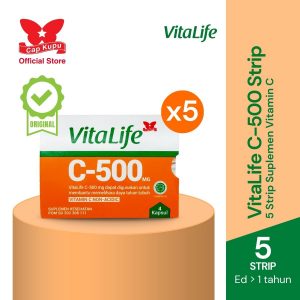 Vitalife C-500 5 Strip @ 4 Kapsul